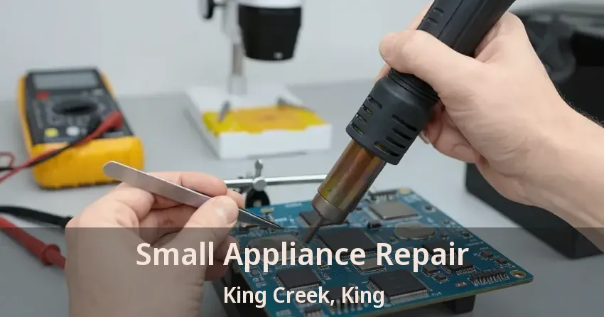 Small Appliance Repair King Creek, King - ON